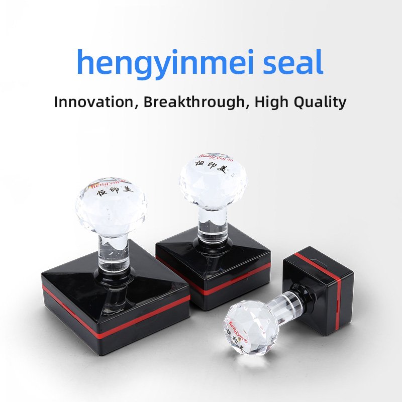 DIY photosensitive office stickers square circular rectangular double bubble flash rubber stamp can replenish ink