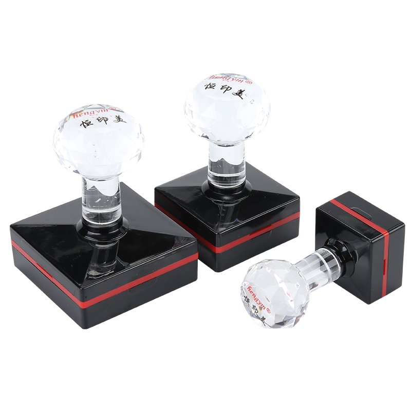 DIY photosensitive office stickers square circular rectangular double bubble flash rubber stamp can replenish ink
