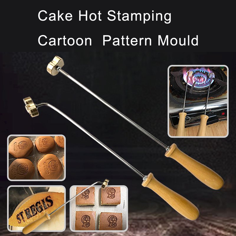 Custom Design Cake and Cookie Logo Brand Burning Mould Iron Brass Stamp Mold