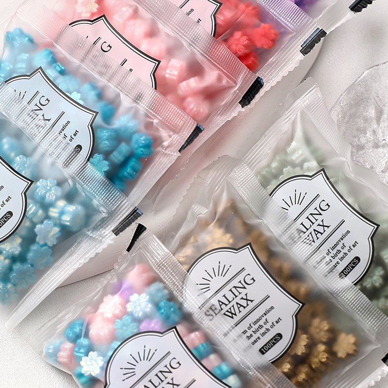 Cherry blossom shaped wax bead lacquer wax is used for envelope invitation gift packaging cosmetic box manufacturers wholesale
