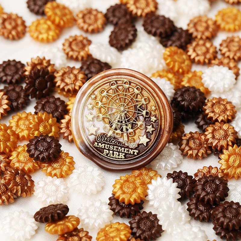 China Manufacturer Customized Stamps resin Diamond stamp gold Fountain pen stamp Wax seal bees Packed with Octagonal wax seal