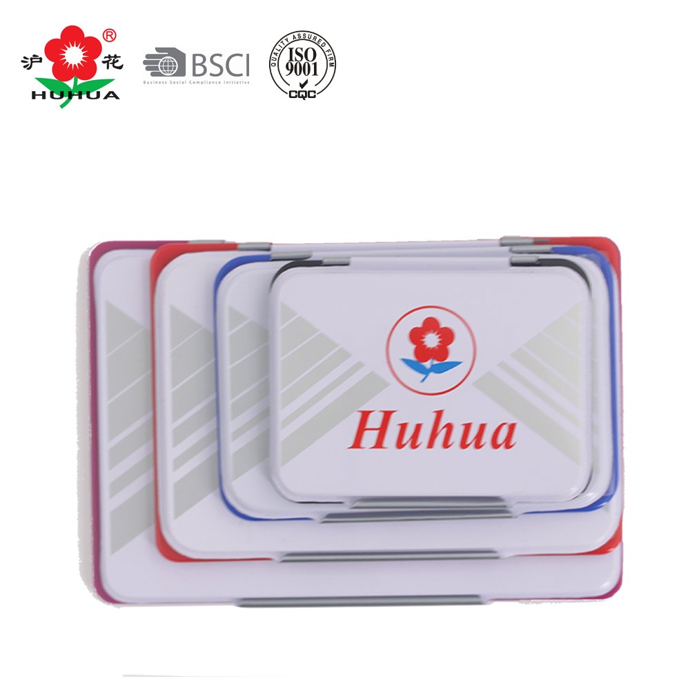 182 huhua office metal case stamp pad refill ink stamp pad