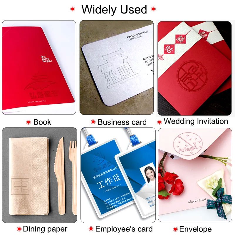 Embossed Stamp LOGO Custom Wedding Embosser Embossing Seal Customization for Letter Head Wedding Envelope Graduation Decora