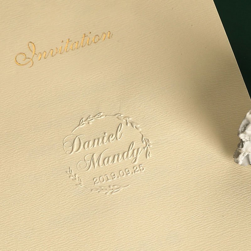 Embossed Stamp LOGO Custom Wedding Embosser Embossing Seal Customization for Letter Head Wedding Envelope Graduation Decora