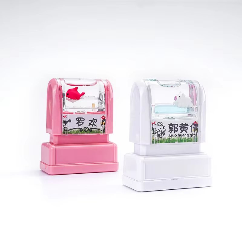 Clothes flash stamp photosensitive mount holder case model office YDM personalized sellos flash stamp