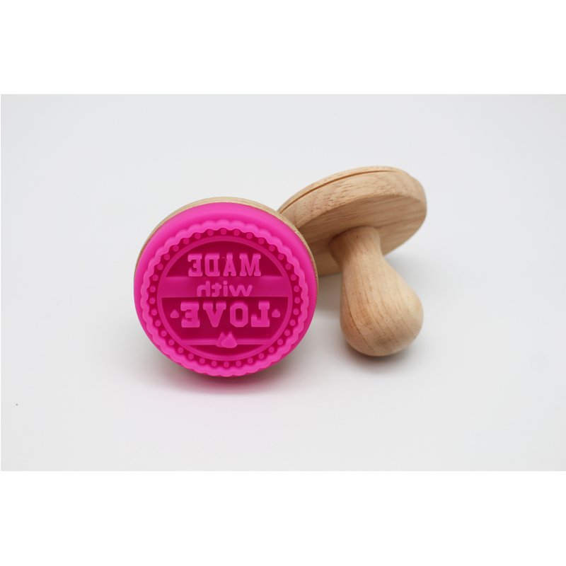 Transparent Custom Silicone Rubber Cookie Stamp
