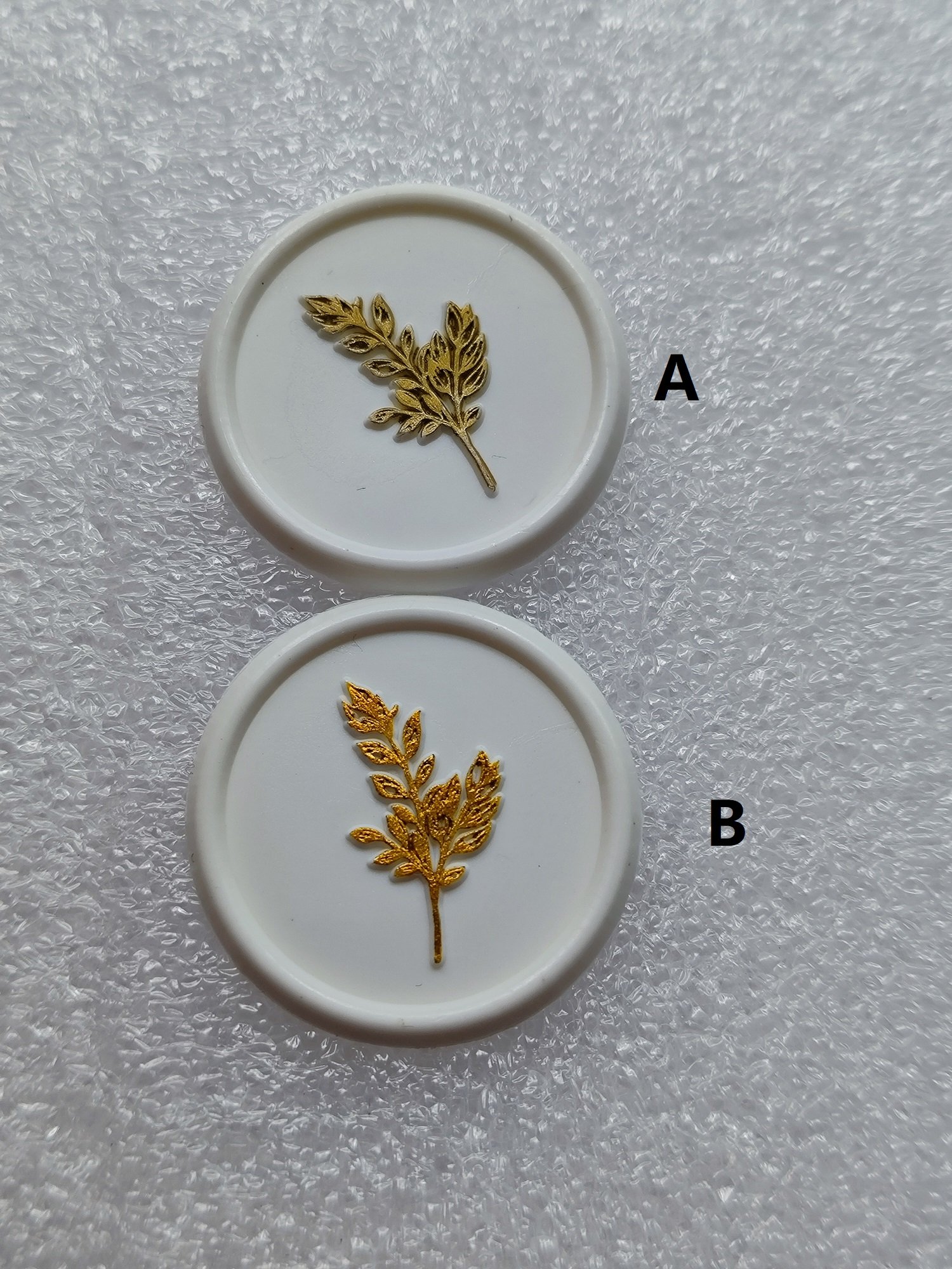 High Quality Hand Made Self Adhesive Glitter Golden Stickers Wax Embossed Seal Stickers