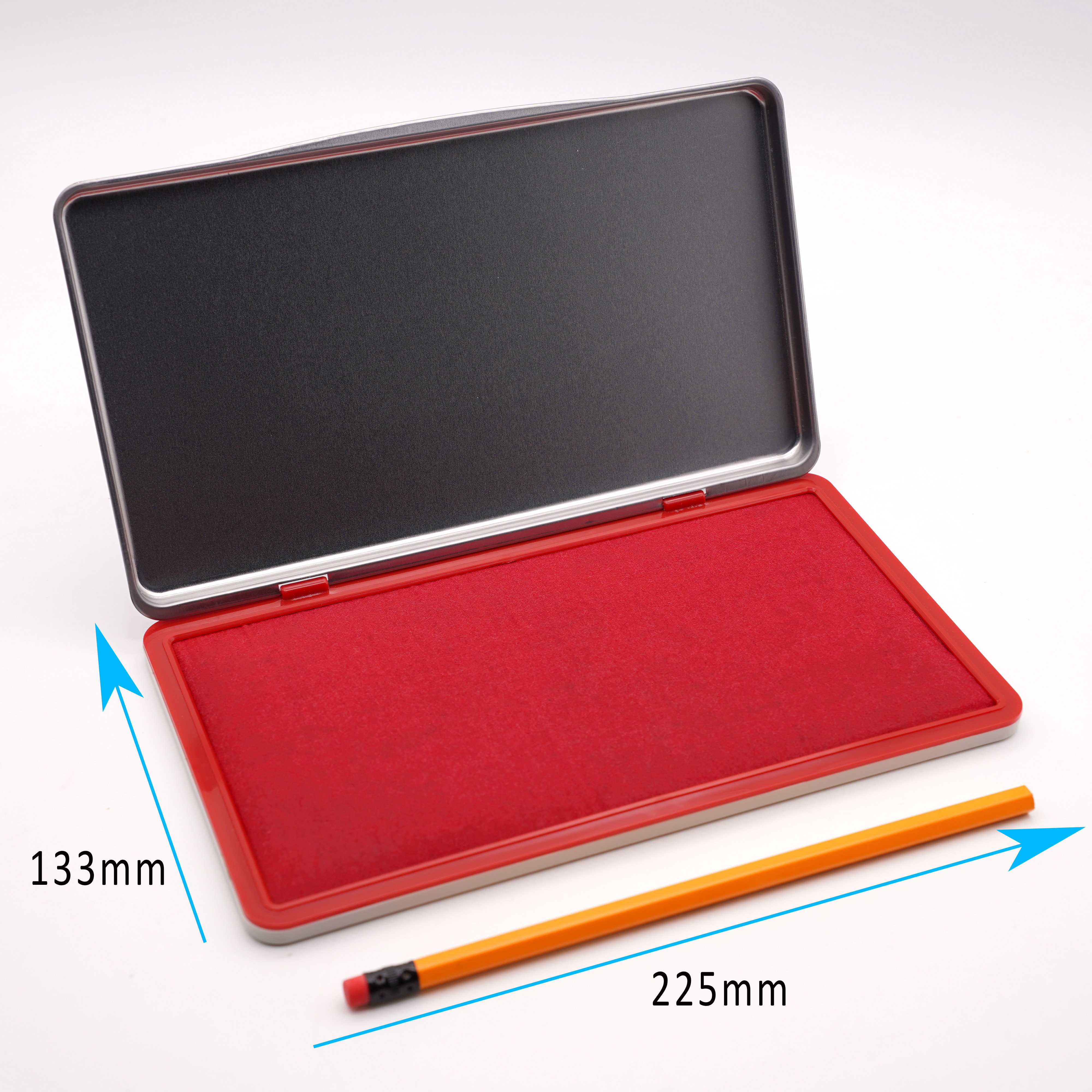 big large size rectangle metal office stamp pad