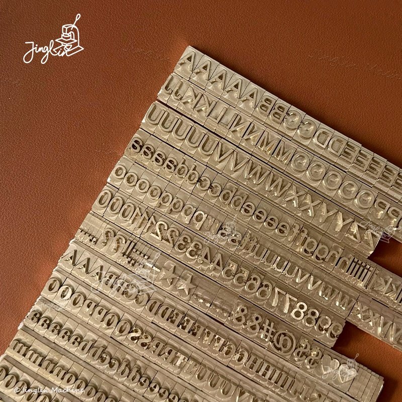 Custom Font Logo Leather Embossing Alphabet Stamp Hot Foil Metal Stamping Letters