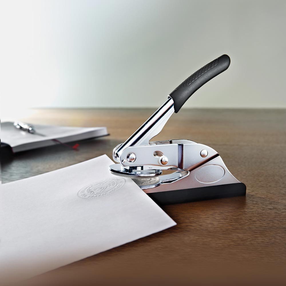 metal office embossing seal embossed stamp