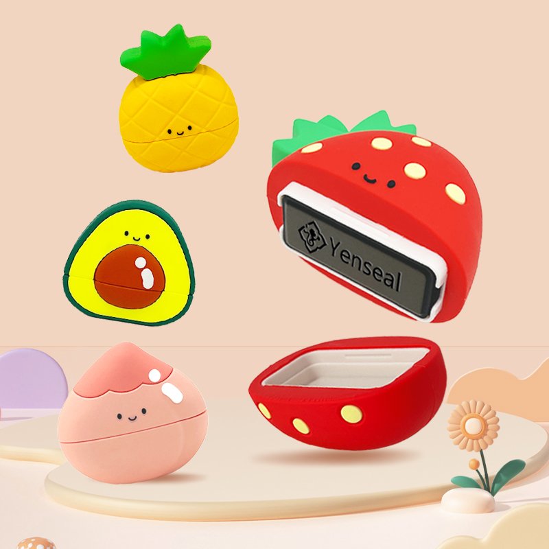 Custom kids flash stamp self-ink toy stamp for kids clothing permanent ink stamp