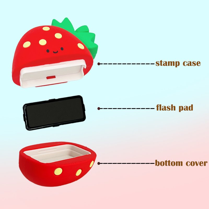 Custom kids flash stamp self-ink toy stamp for kids clothing permanent ink stamp