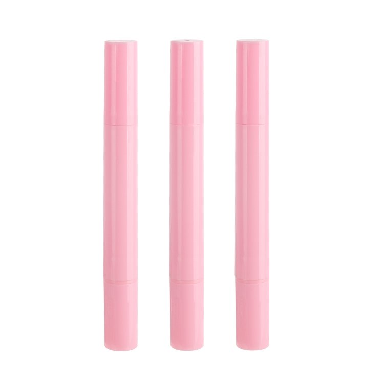 Customize color plastic tube cosmetic lip gloss brilliant pen packaging shell Makeup eyeliner glue pen eyeliner stamp