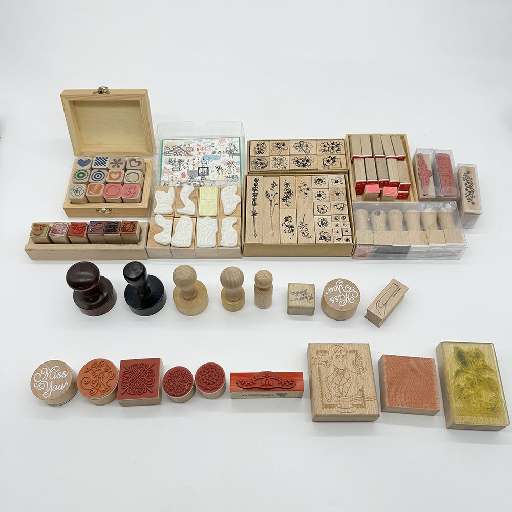 Wooden stamp custom calendar wooden rubber stamps seal high precision wooden stamp with logo