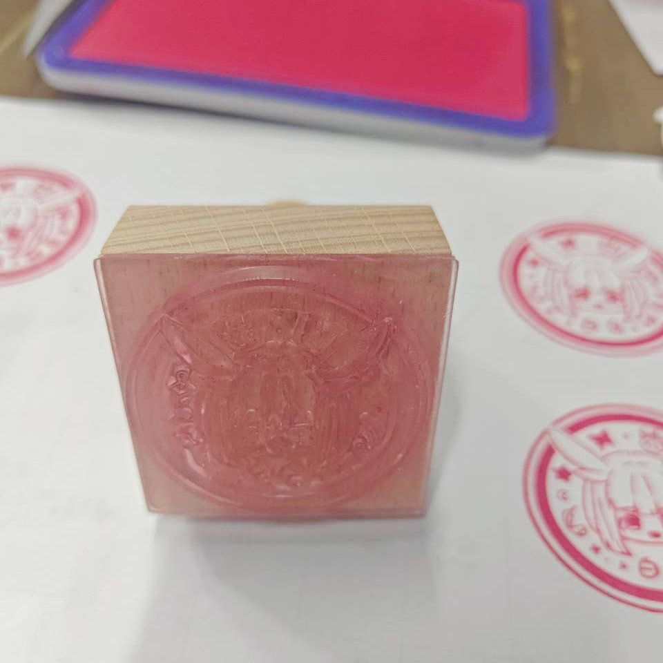 Wooden stamp custom calendar wooden rubber stamps seal high precision wooden stamp with logo