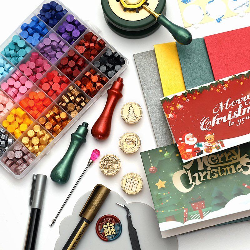 Christmas Series Wax Cover/Solid Brass Stamps Embossed Stamps Wax Beads Metal Head Stamp Manufacturer Wholesale