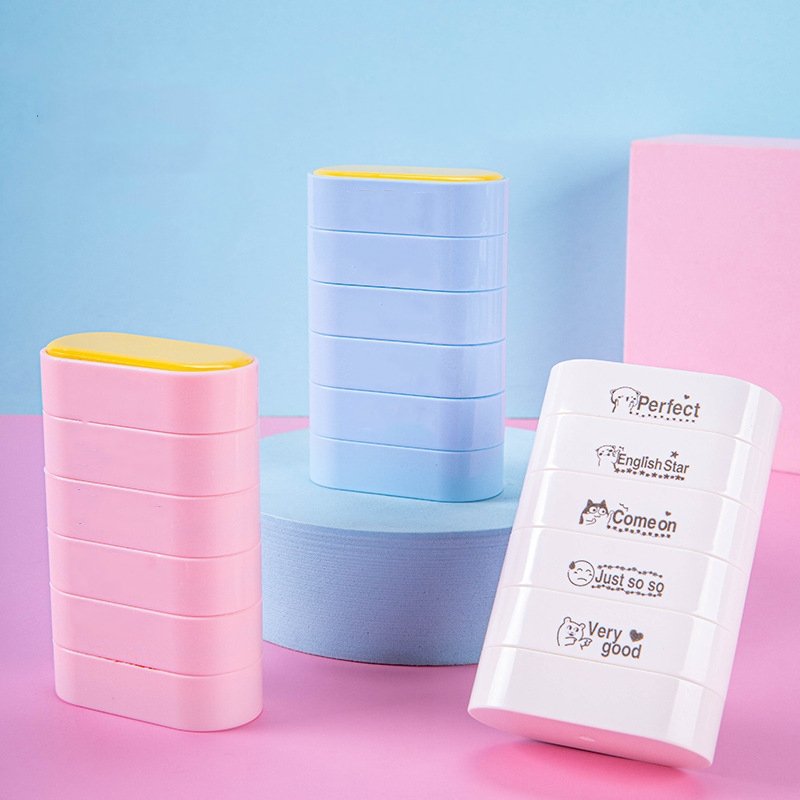5-in-1 School Reward Teacher Stamps Multi-functional Flash stamp Buy More Stamps For Less
