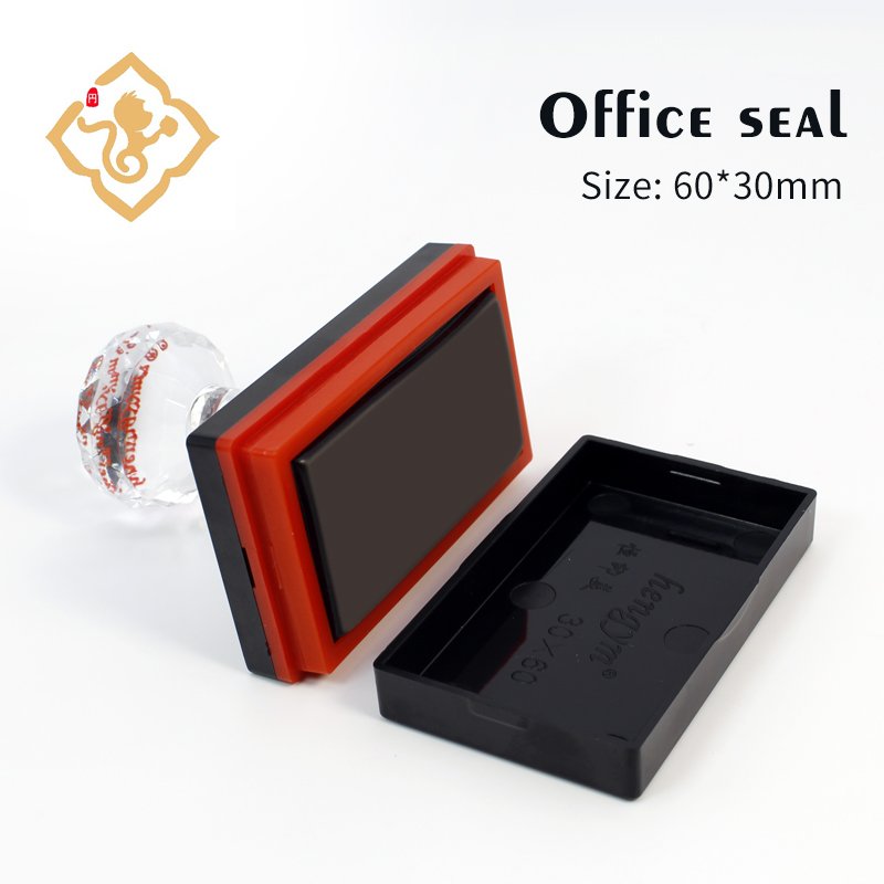30*60mm Custom Photosensitive Personalized ink Logo Self Inking Seal Rectangular Stamp