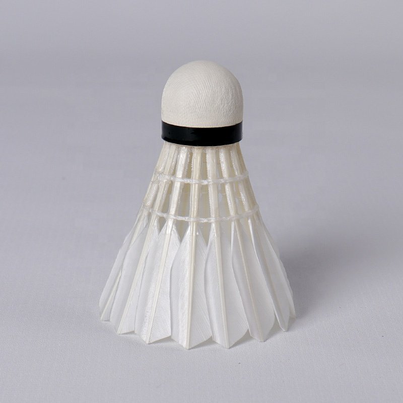 Custom Honkoo Branded Wholesale Air Aeroplane Duck Feather 12pcs Professional Shuttlecock For Training
