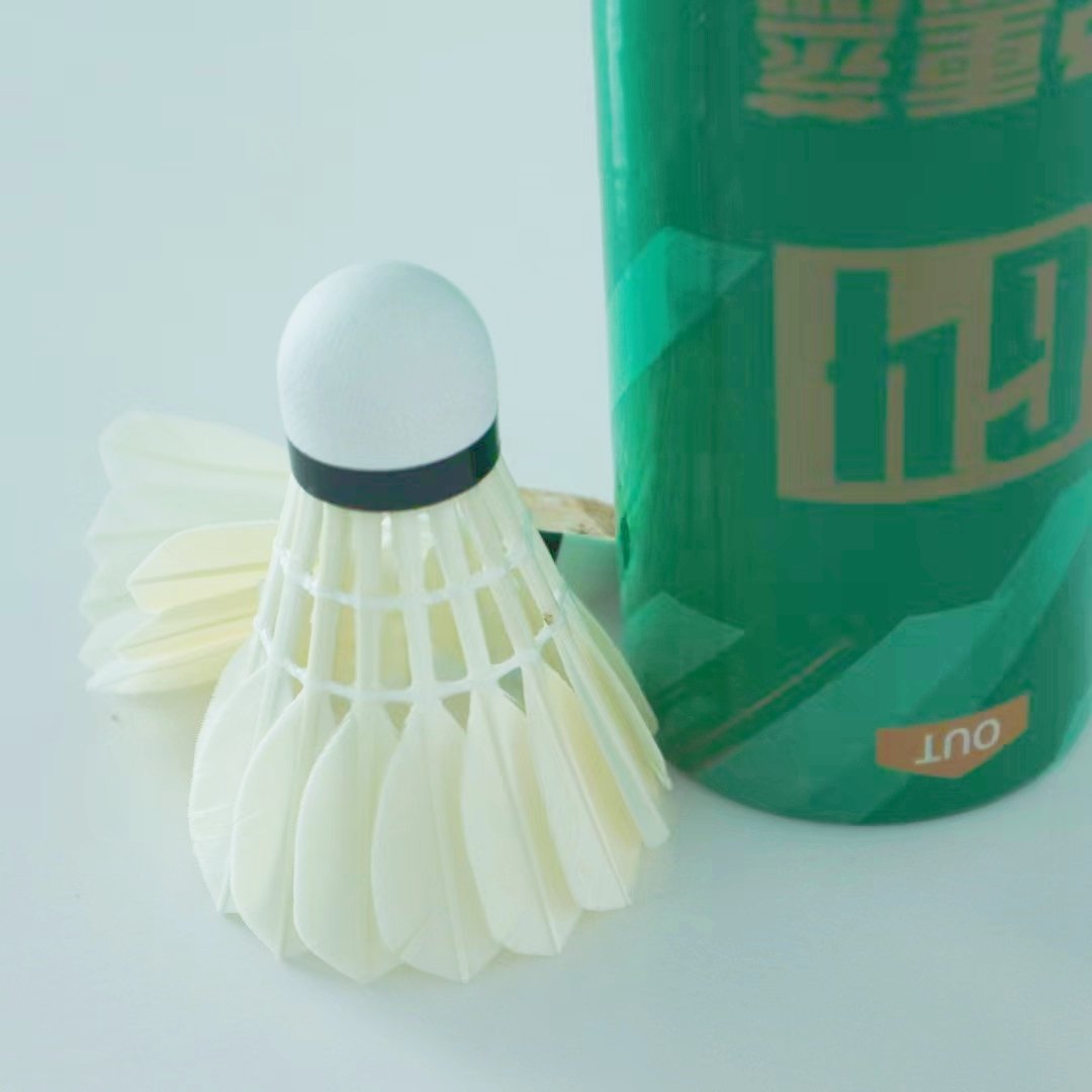 Goose feathers shuttles class C goose feathers with pu cork badminton shuttlecock for training