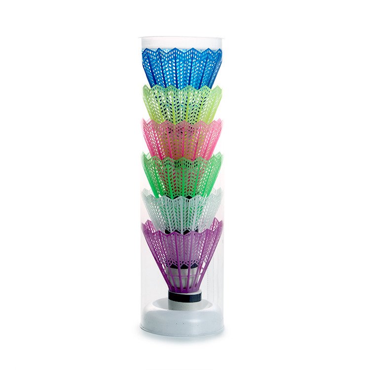 plastic high quality customized shuttlecocks ball badminton racket
