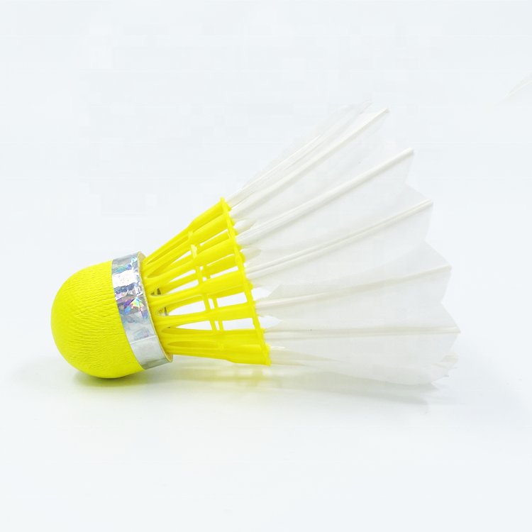 Factory wholesale Petrel 767 Yellow Feather Goose badminton ball Factory Supplied Badminton shuttlecork for training