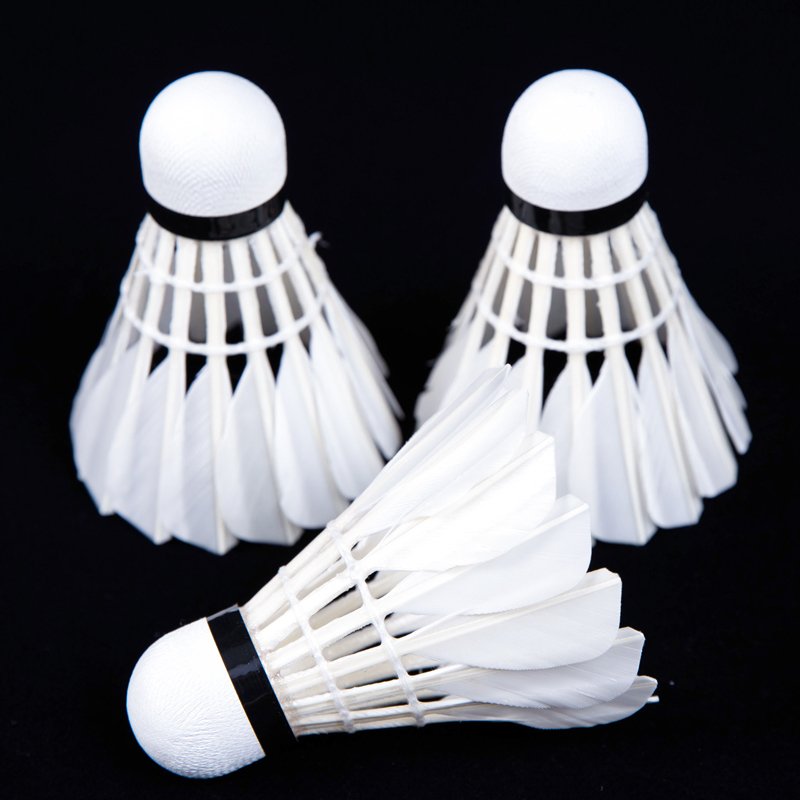 Hot sale of Good-quality grade 3 duck feather badminton for outdoor playing