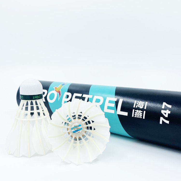 High Quality Greatest Price Pro Petrel Brand Manufacture PU cork class B goose feather Badminton Shuttlecock