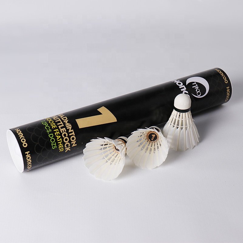 Wholesale Honkoo Badminton Production Tube Super Durable Goose Feather China Shuttlecocks For Professionals Shuttle Cock