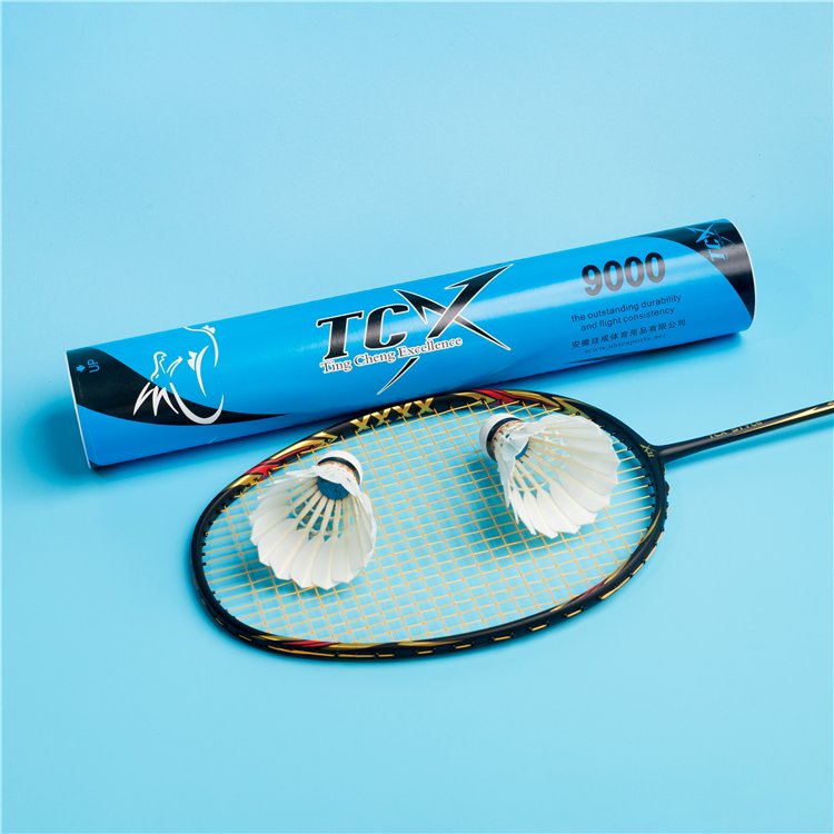 TCX 9000blue Good badminton supplied direct from the factory suitable for high level players training badminton shuttlecock