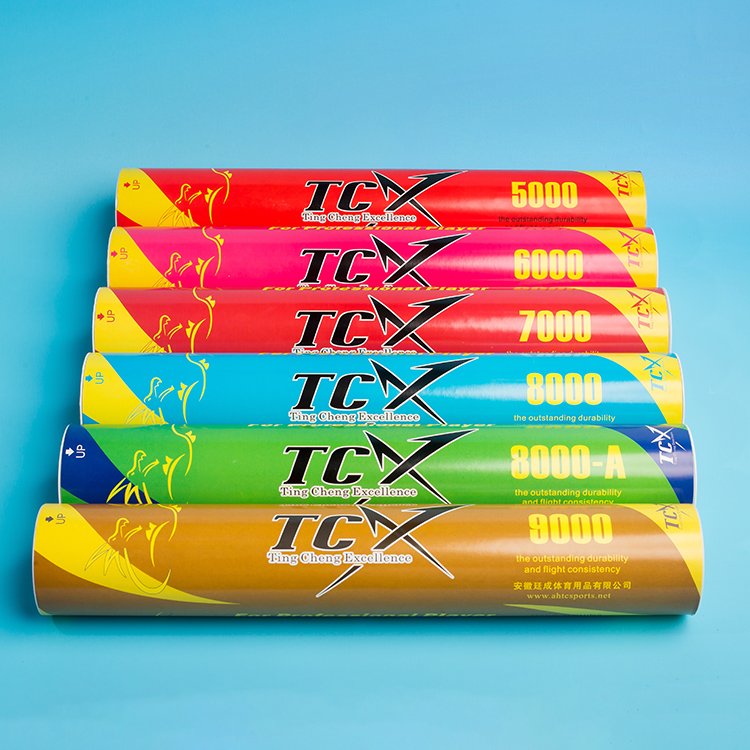 TCX 9000blue Good badminton supplied direct from the factory suitable for high level players training badminton shuttlecock