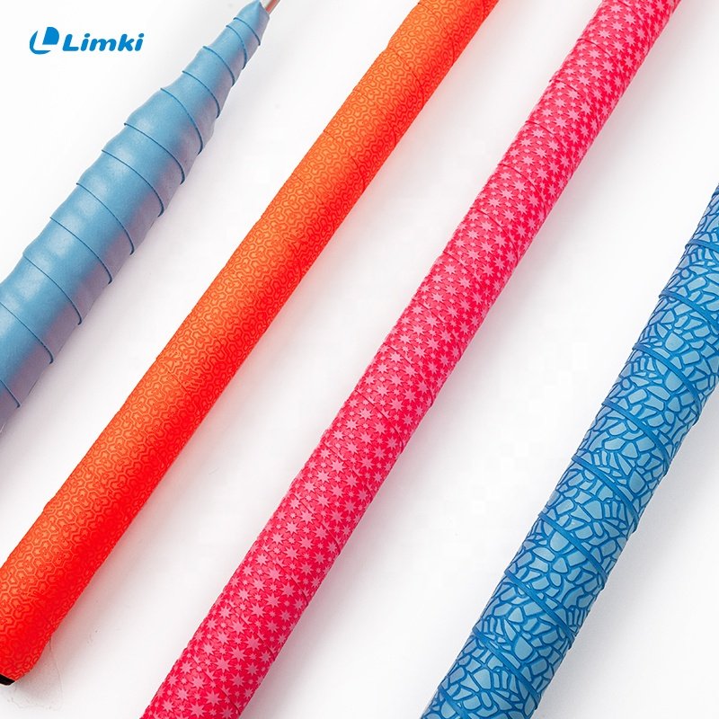 OEM tennis anti-slip grip 6 colors mixed 1.3mm thickness PU grips for badminton racket handle badminton overgrip