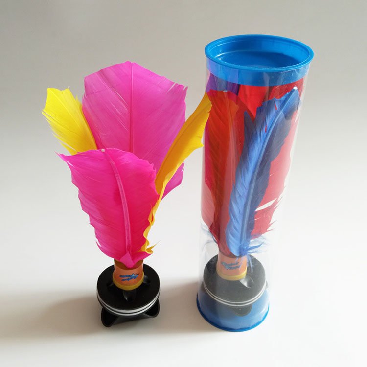 OEM Accepted Colorful Badminton Chinese Feather Foot Jianzi Customized Kick Shuttlecock