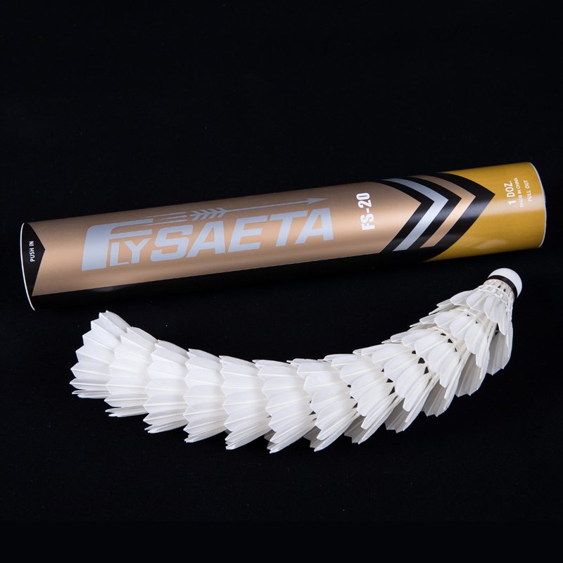 Hot Sell type FS NO.20 model of badminton shuttlecock top grade of goose feather professional Tournament