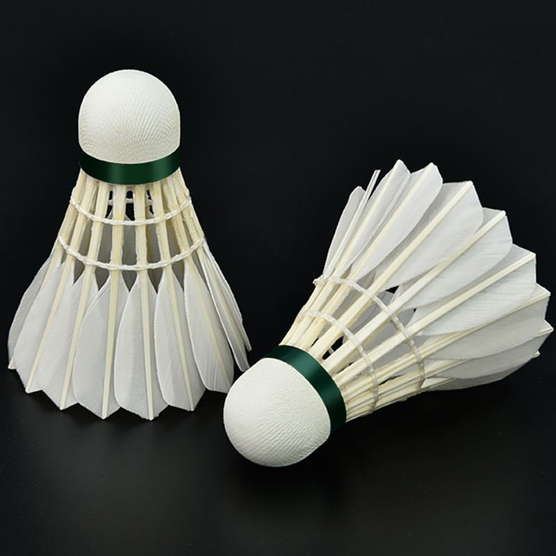 China Shuttlecock manufacture 12 piece comfortable all round duck feather badminton shuttlecock for Amateur training