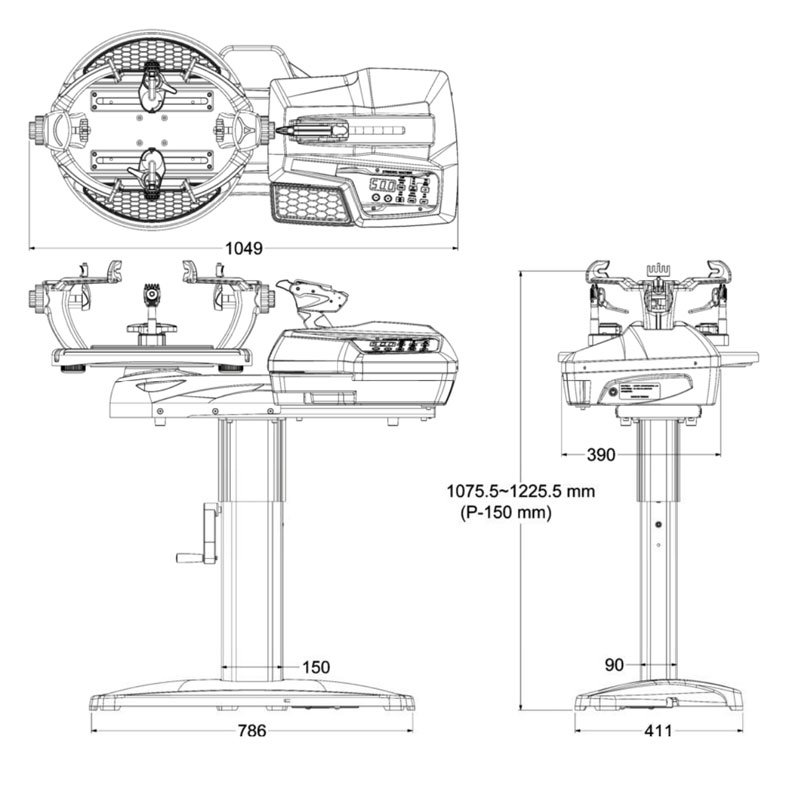 Portable Desktop Hand Threading Tennis & Badminton Racket Stringing Machine