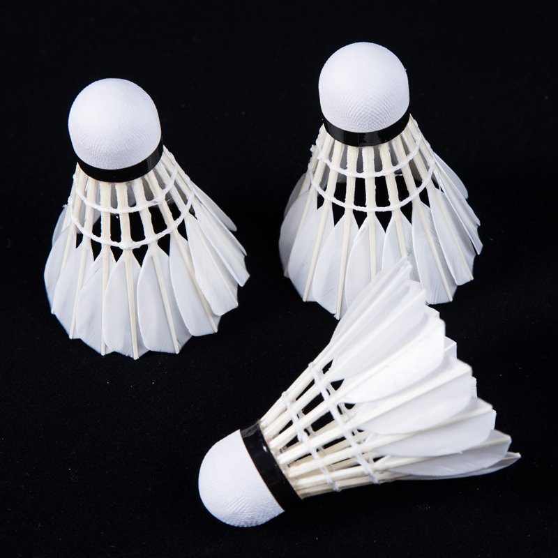 Second grade duck Feather Badminton Shuttlecock from z j China Manufacturer