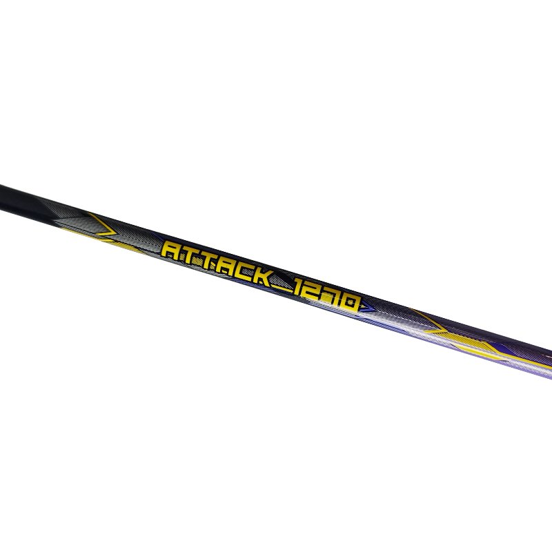 Professional Light Weight ATTACK 1270 Badminton Racket shuttlecocks 4U Max 30LBS High Quality For Indoor