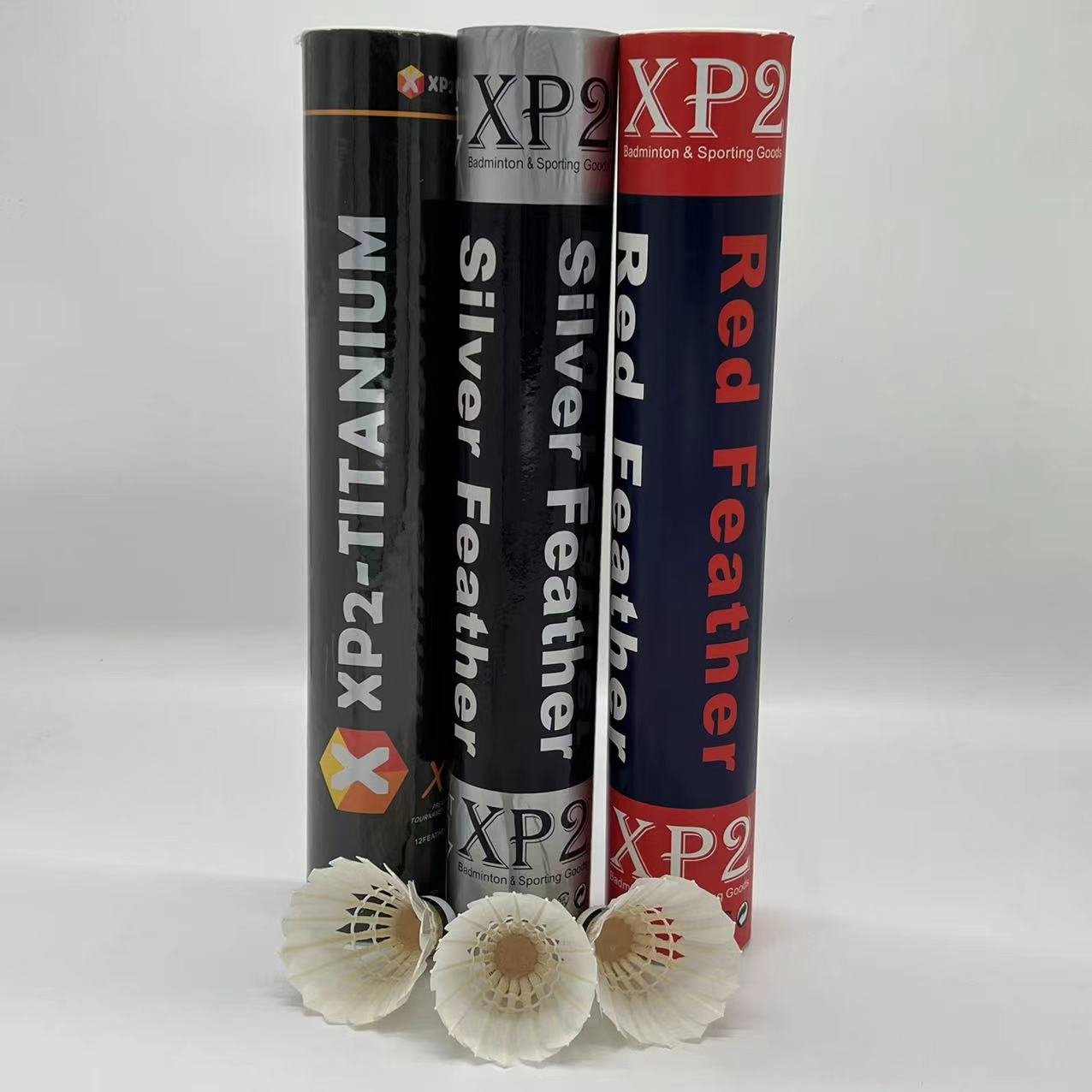 Professional XP2 Silver Feather Shuttlecock Supplier In China