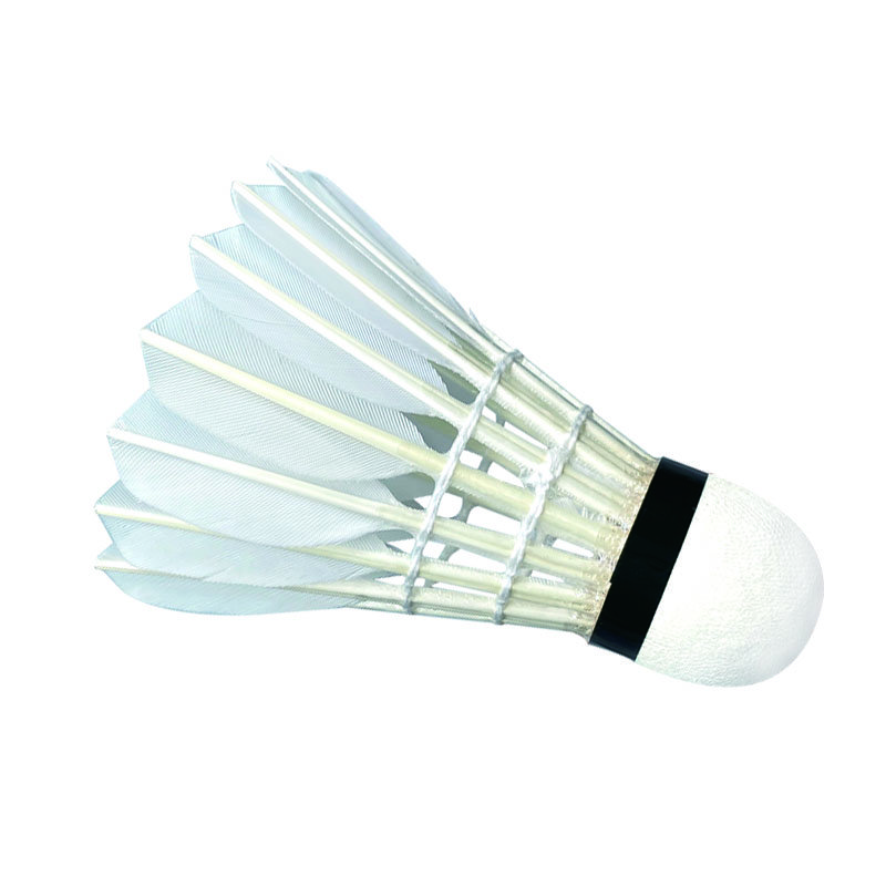 Oem Odm Durable Traditional Badminton Ball Goose Straight Feather Badminton Shuttlecock For Professionals