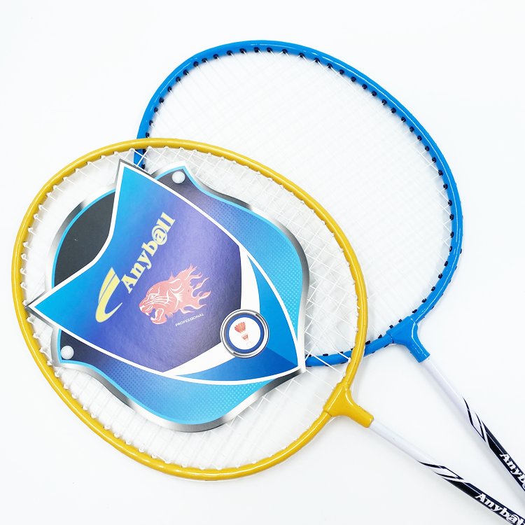 Iron Steel Badminton Racket Cheap Half Carbon Factory Original PU Carbon Fiber Beginner Training 216