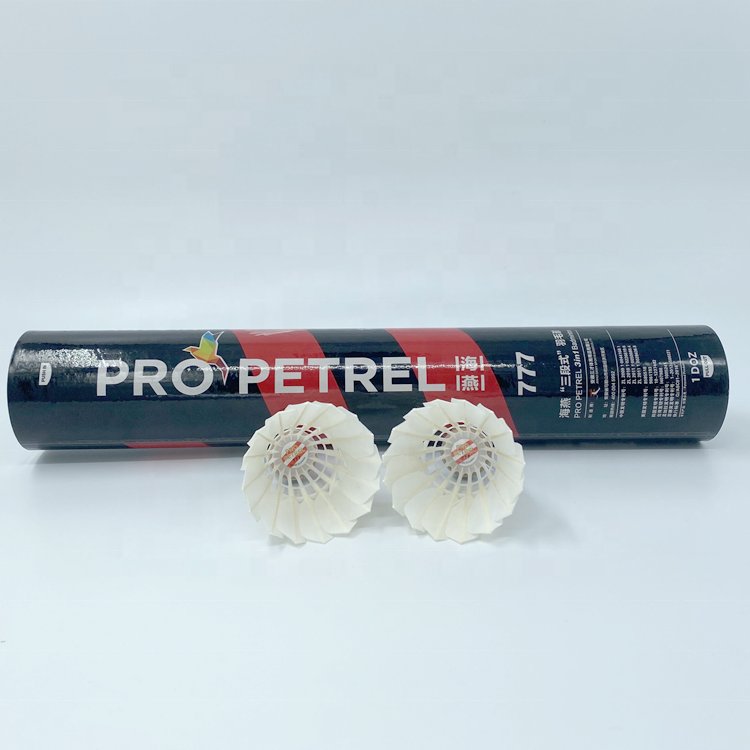 OEM ODM Support 3 in 1 Patent Design Hybrid Feather Badminton Ball Goose Feather Shuttlecocks