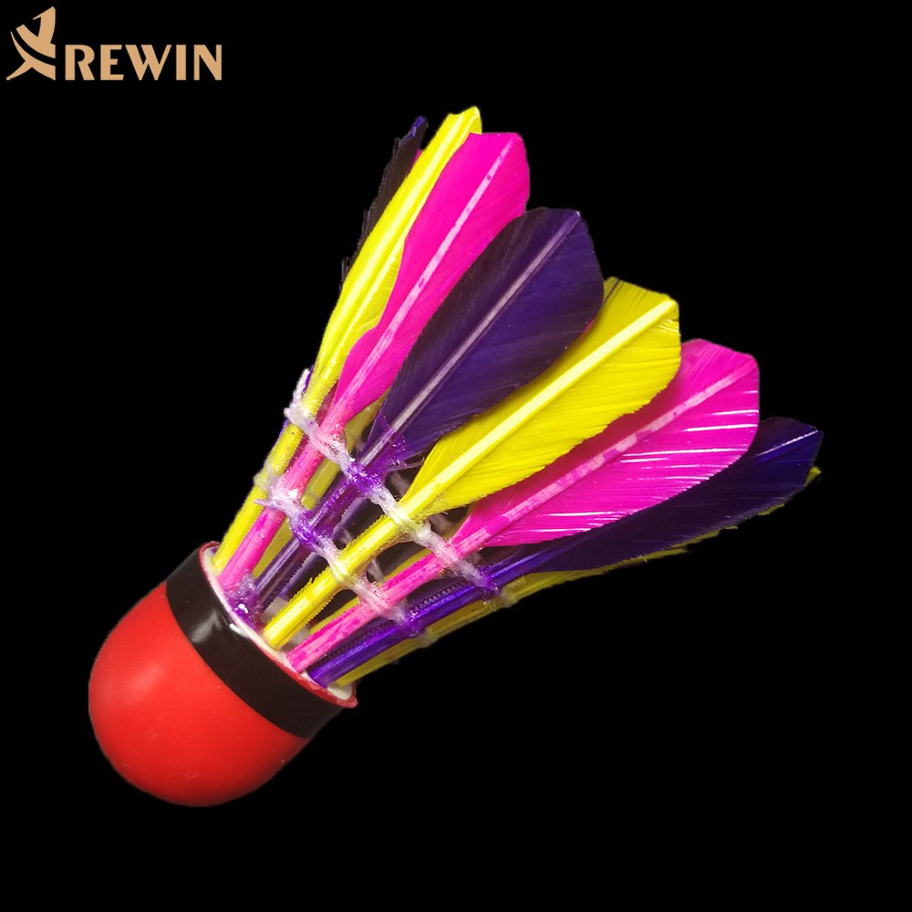 Factory Manufacturer Cheap Colorful Duck Feather Badminton Shuttlecocks