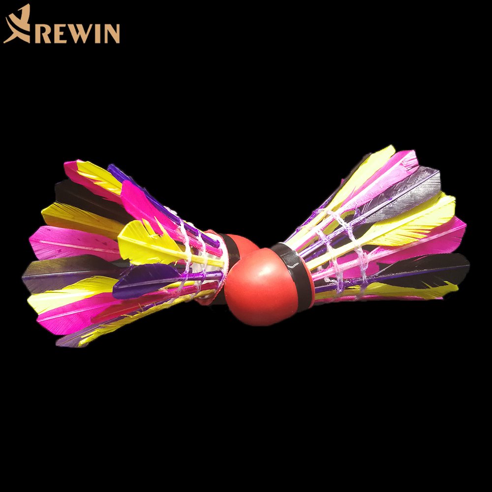Factory Manufacturer Cheap Colorful Duck Feather Badminton Shuttlecocks