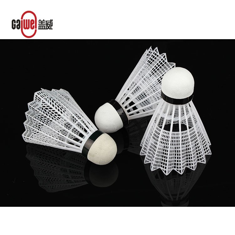 Good Quality Nylon Badminton Shuttlecock Yellow or White Color Nylon Badminton Shuttlecock