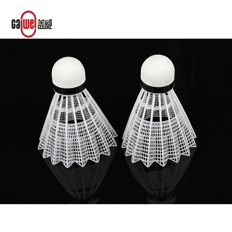 Good Quality Nylon Badminton Shuttlecock Yellow or White Color Nylon Badminton Shuttlecock