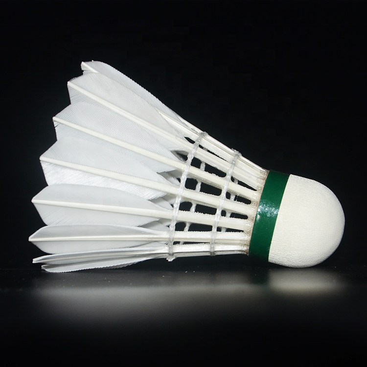 High Quality 12 packed Goose feather shuttlecock badminton for Professionals Tournament Grade Volant de badminton en plumes doi