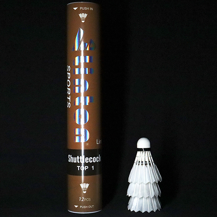Super grade goose feather baton master straighten straighten goose badminton shuttlecock feather importer