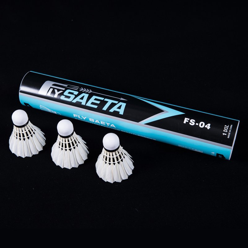 Custom Logo And White multi-color of duck Feather Badminton Shuttlecock Mesin from China factory