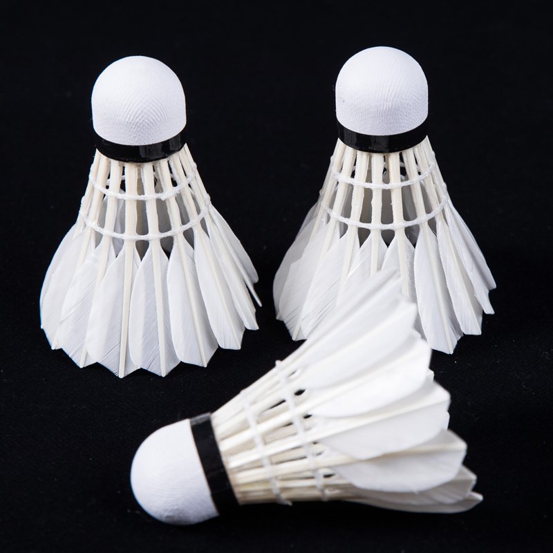 Custom Logo And White multi-color of duck Feather Badminton Shuttlecock Mesin from China factory